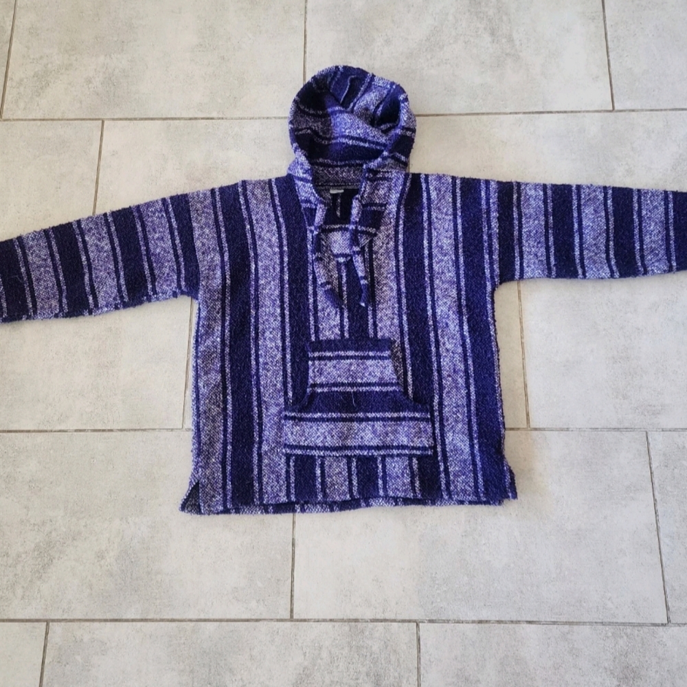 Cozy Purple Striped Kids Hoodie